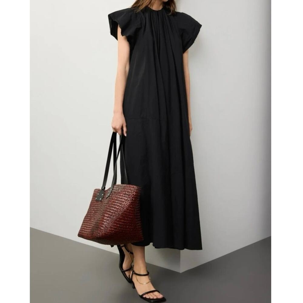 Maison Margiela Black cotton Maxi Dress Size 42 (US 6 )